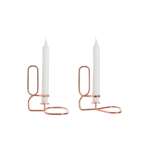 HAY) LUP Candleholder Copper Square, Triangle 