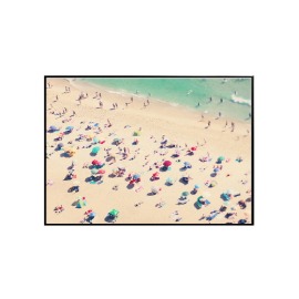 Ingrid Beddoes- 나자렛 비치(Nazare beach umbrellas) 100x70cm
