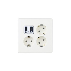 진흥전기 베리우스 백색 | V시리즈 USB충전콘센트 3구
